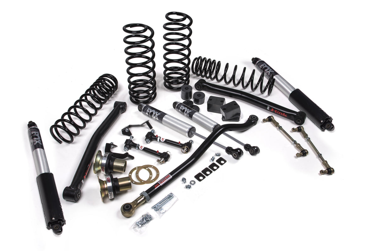 JKS 2018-2024 Fits Jeep Wrangler JL J-Lander 3.5" 4Dr W, FOX 2.5 Performance Shocks, HD Rate Coils, Fits 2018-2024 Jeep Wrangler JL JSPEC130PS