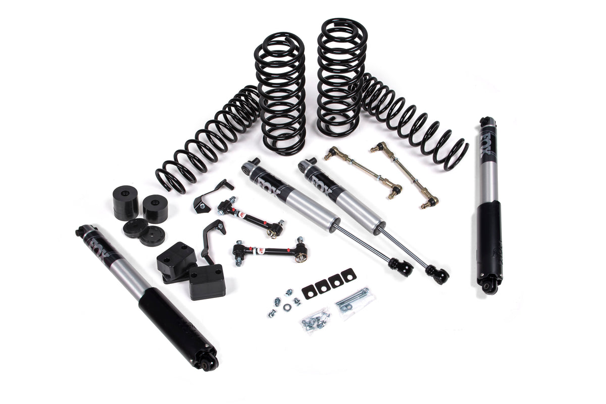 JKS 2018-2024 Fits Jeep Wrangler JL 1.5" Suspension Lift Kit, 1" Rear, Coil Spring FOX 2.5 Performance Series Shocks, Fits 2018-2024 Jeep Wrangler JL JSPEC155PS