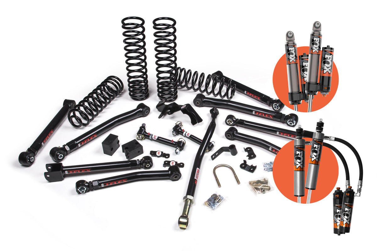 JKS 2007-2018 Fits Jeep Wrangler JK Wrangler 4Dr 2.5" J-Krawl Suspension Lift Kit W, FOX 2.5 Pes R, R Dsc Shocks 4wd, Fits 2007-2018 Jeep Wrangler JK JSPEC149PES