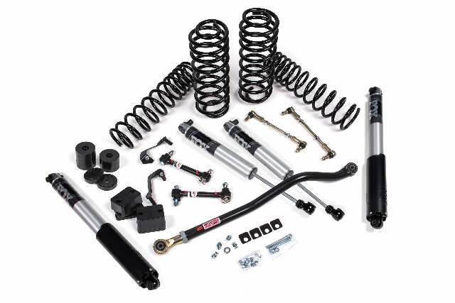 JKS JSPEC117PS 2018-2024 compatible with Jeep Wrangler (JL) J-Venture 2.5" 4Dr w/Fox 2.5 Performance Series Shocks, STD Rate Coils