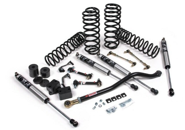 JKS 2018-2024 Compatible With Jeep Wrangler JL J-Venture 3.5" 4Dr W, Fox 2.0 Performance Series Shocks, HD Rate Coils, Fits 2018-2024 Jeep Wrangler JL JSPEC120KFP