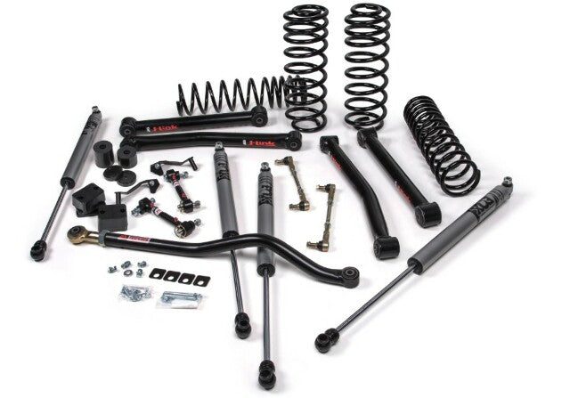 JKS JSPEC121KFA 2018-2024 compatible with Jeep Wrangler (JL) J-Konnect 2.5" 4Dr w/Fox Adventure Series Shocks, STD Rate Coils