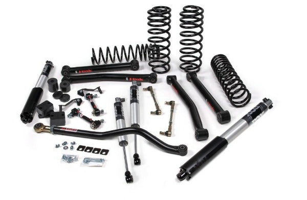 JKS 2018-2024 Compatible With Jeep Wrangler JL J-Konnect 2.5" 4Dr W, Fox 2.5 Performance Series Shocks, Std Rate Coils, Fits 2018-2024 Jeep Wrangler JL JSPEC121PS