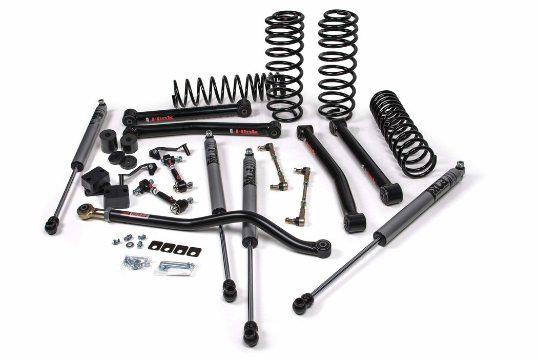 JKS JSPEC122PES 2018-2024 compatible with Jeep Wrangler (JL) J-Konnect 2.5" 4Dr w/Fox 2.5 Performance Elite Series Shocks, HD Rate Coils