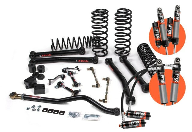 JKS JSPEC123PES 2018-2024 compatible with Jeep Wrangler (JL) J-Konnect 3.5" 4Dr w/Fox 2.5 Performance Elite Series Shocks, STD Rate Coils