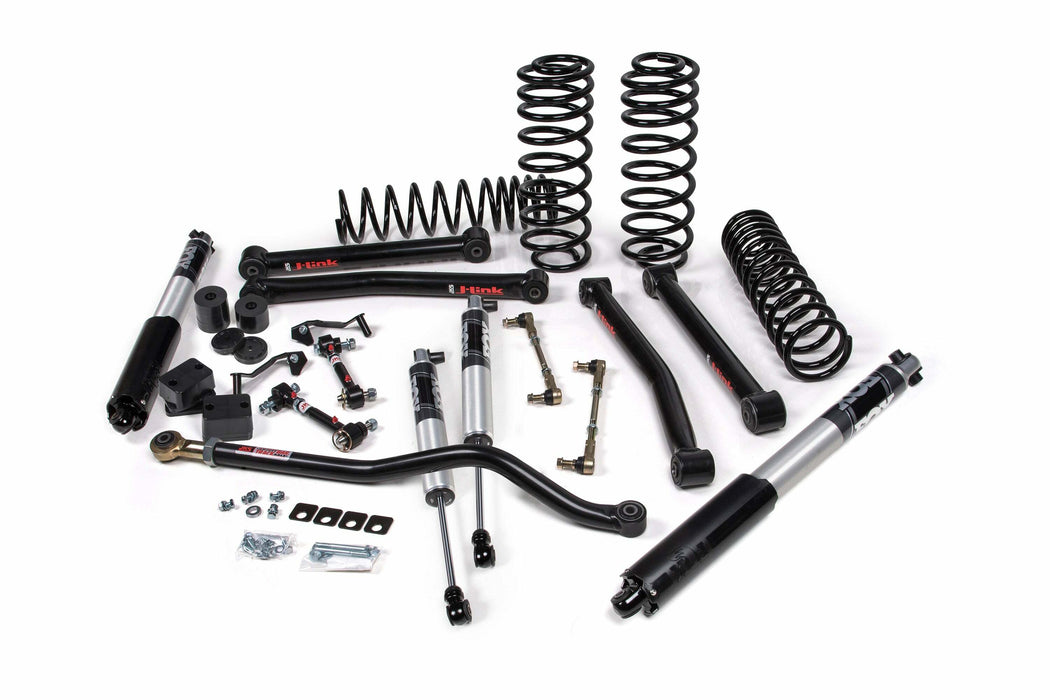 JKS JSPEC123PES 2018-2024 Jeep Wrangler (JL) J-Konnect 3.5" 4Dr w/Fox 2.5 Performance Elite Series Shocks, HD Rate Coils