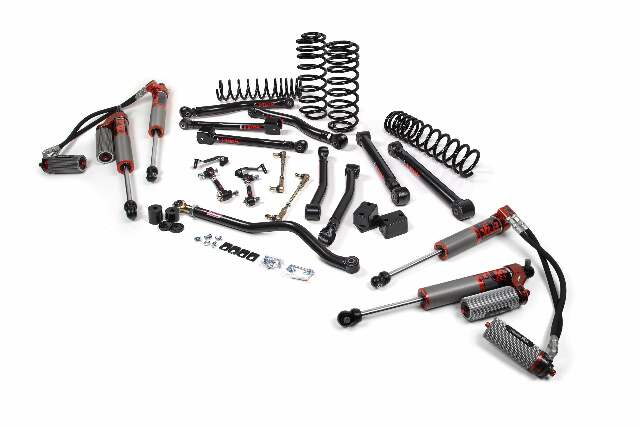 JKS JSPEC125FRS 2018-2024 compatible with Jeep Wrangler (JL) J-Krawl 2.5" 4Dr w/Fox 3.0 Factory Race Series IBP Shocks, STD Rate Coils