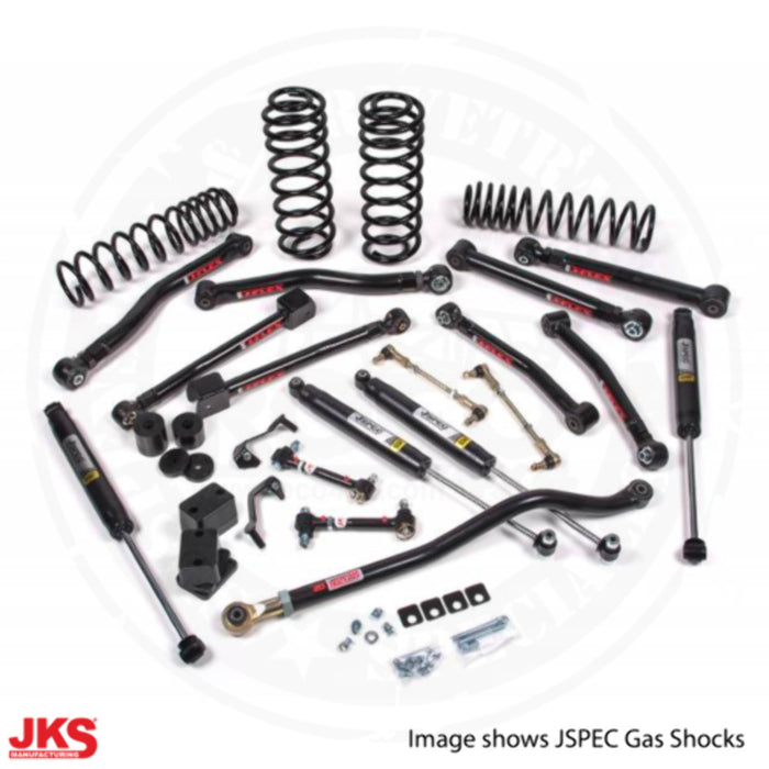 JKS JSPEC125KFP 2018-2024 compatible with Jeep Wrangler (JL) J-Krawl 2.5" 4Dr w/Fox 2.0 Performance Shocks, STD Rate Coils