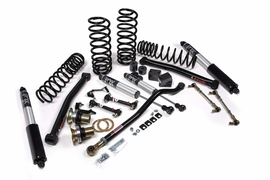 JKS JSPEC130PS 2018-2024 compatible with Jeep Wrangler (JL) J-Lander 3.5" 4Dr w/Fox 2.5 Performance Shocks, HD Rate Coils