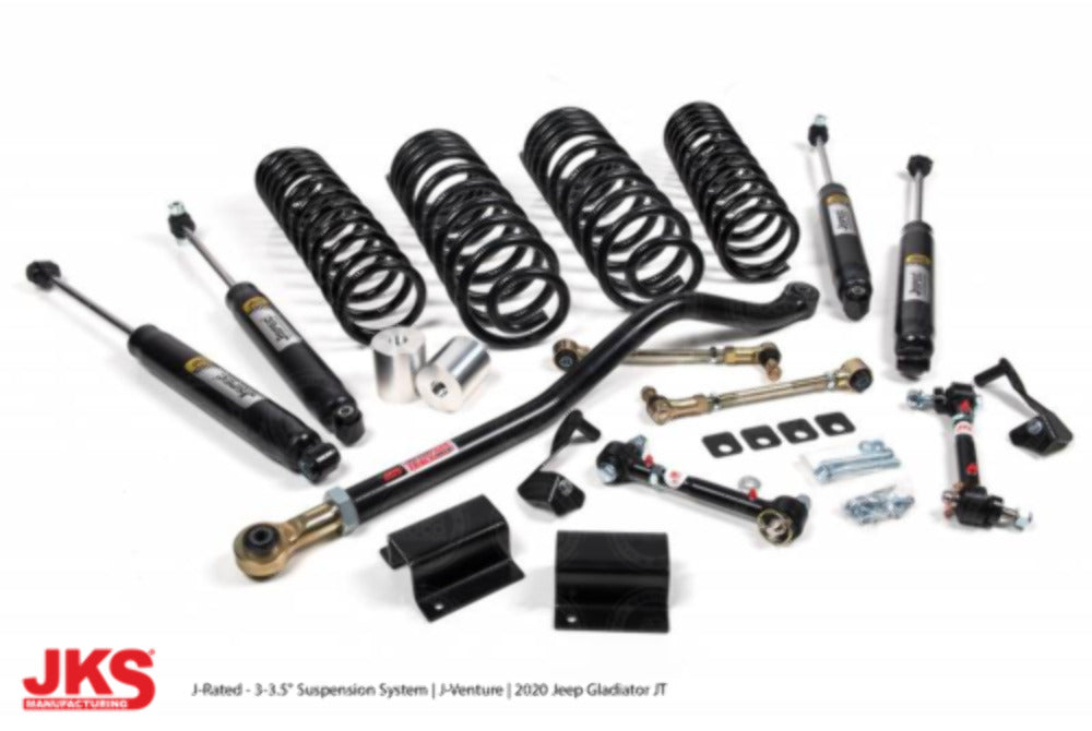 JKS JKSOGS956 2020-2023 Jeep Gladiator (JT) 3-3.5" Front 1.5-2" Rear Lift Kit- JSpec Shocks