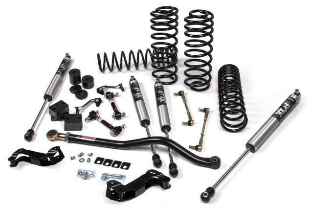 JKS JSPEC134KFP 2018-2024 compatible with Jeep Wrangler (JL) J-Kontrol 3" 2Dr w/Fox 2.0 Performance Series Shocks, STD Rate Coils