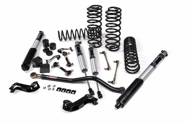 JKS 2018-2024 Compatible With Jeep Wrangler JL J-Kontrol 3" 2Dr W, Fox 2.5 Performance Series Shocks, Std Rate Coils, Fits 2018-2024 Jeep Wrangler JL JSPEC134PS