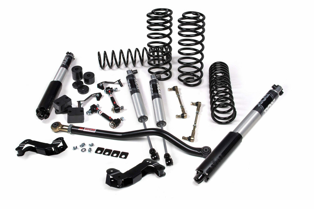 JKS JSPEC134PES 2018-2024 Jeep Wrangler (JL) J-Kontrol 3" 2Dr w/Fox 2.5 Performance Elite Series Shocks, HD Rate Coils