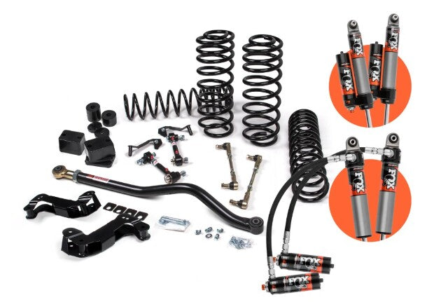 2018-2025 Jeep Wrangler JL - 4Dr - J-Kontrol 2.5" Suspension Lift - HD Rate Coil Springs Front/Rear - Fox 2.5" Performance Elite Series Shocks Front/Rear