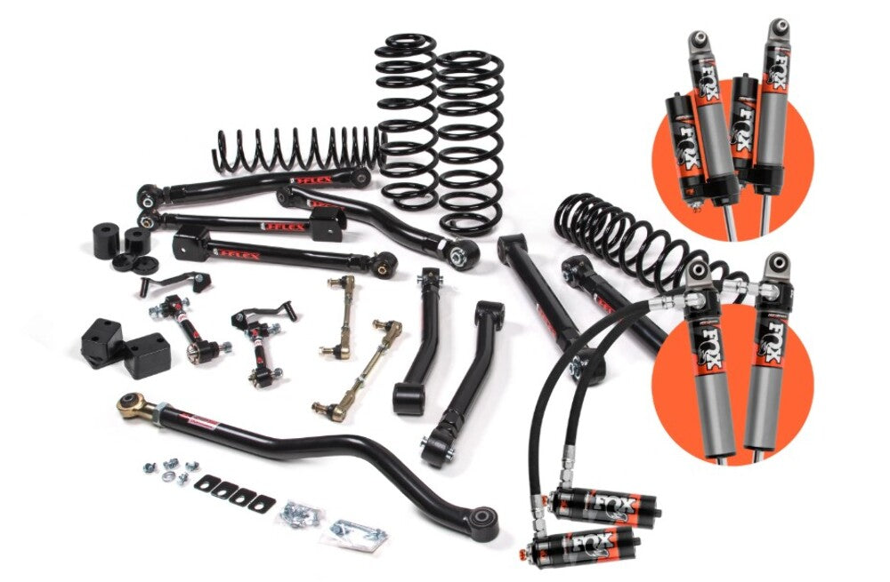 2018-2025 Jeep Wrangler JL - 2Dr - J-Krawl 3" Suspension Lift Kit - STD Rate Coil Springs Front/Rear - Fox 2.5 Performance Elite Shocks Front/Rear