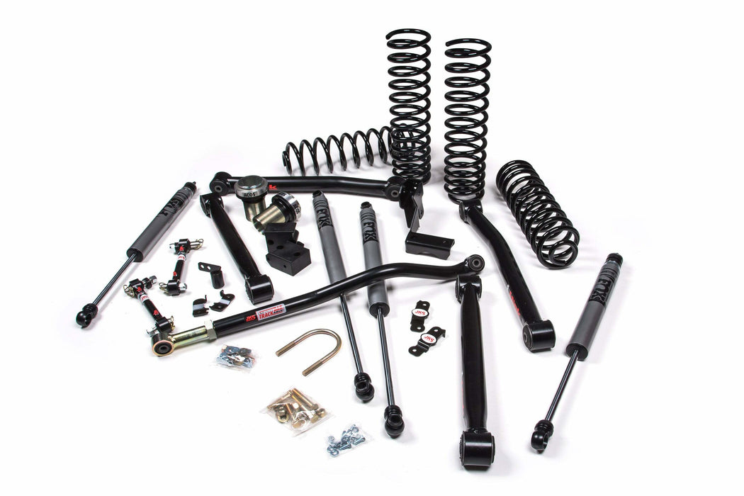 JKS JSPEC154KFA 2007-2018 compatible with Jeep Wrangler (JK) J-Lander 3.5in 4Dr w/Fox 2.0 Adventure Series Shocks