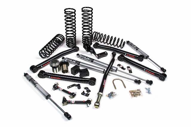 JKS JSPEC154KFR 2007-2018 compatible with Jeep Wrangler (JK) J-Lander 3.5in 4Dr w/Fox 2.0 Performance Series R/R Shocks