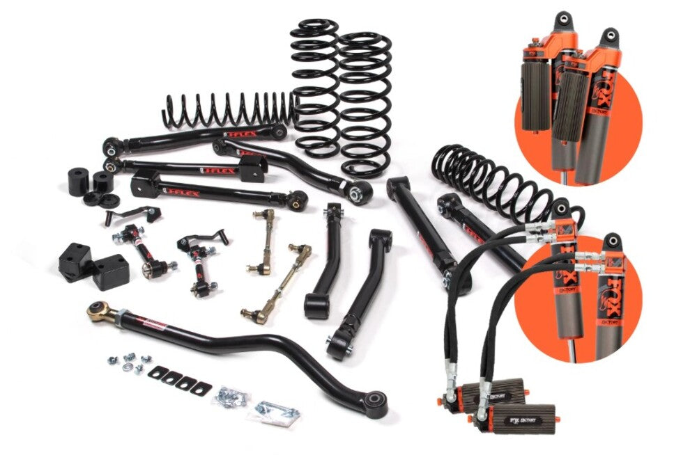 2020-2023 Jeep Wrangler JL - 4Dr - Diesel - J-Krawl 2.5" Suspension Lift Kit - HD Rate Front/STD Rate Coil Springs Rear - Fox 3.0" Factory Race Series IBP Shocks Front/Rear