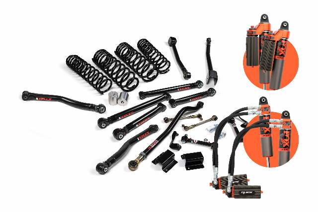 JKS JSPEC171FRS 2020-2024 compatible with Jeep Gladiator (JT) 3.5" Front 2" Rear Lift Kit J-Krawl Fox 3.0 Factory Race Series IBP Shocks