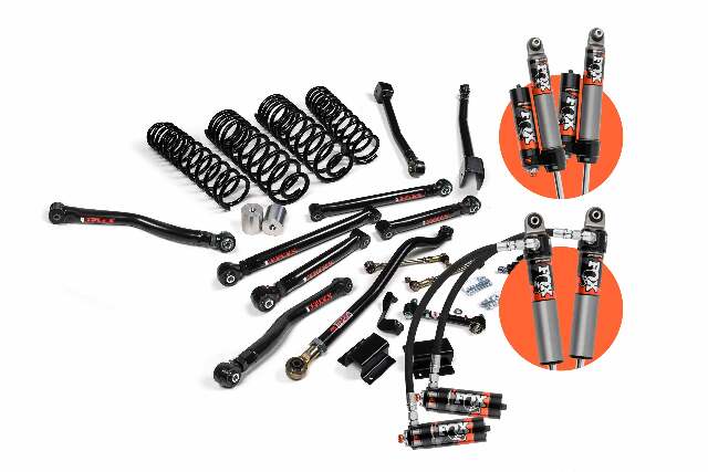 JKS 2020-2024 Compatible With Jeep Gladiator JT 3.5" Front 2" Rear Lift Kit J-Krawl Fox Performance 2.0 Shocks, Fits 2020-2024 Jeep Gladiator JT JSPEC171KFP
