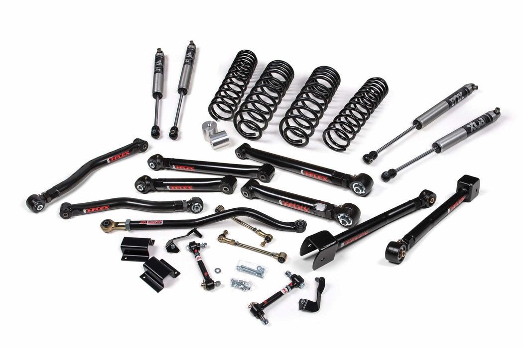 JKS JSPEC171PES 2020-2024 compatible with Jeep Gladiator (JT) 3.5" Front 2" Rear Lift Kit J-Krawl Fox 2.5 Performance Elite Series Shocks