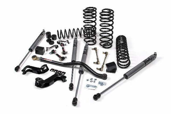 JKS 2021-2024 Compatible With Jeep Wrangler JL 4xe 4Dr 2" J-Kontrol Suspension Lift Kit Fox 2.0 Adv Series Shocks, Fits 2021-2024 Jeep Wrangler JL JSPEC173KFA