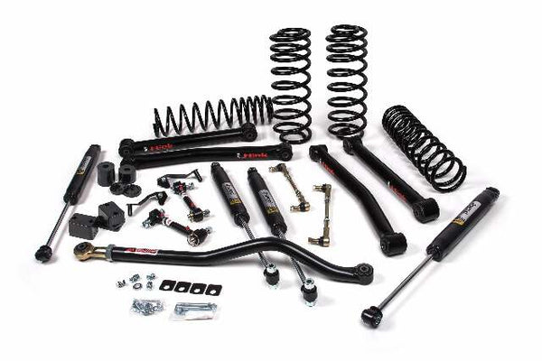 JKS 2021-2024 Compatible With Jeep Wrangler JL 4xe 4Dr 2" J-Konnect Suspension Lift Kit W, JSpec Shocks, Fits 2021-2024 Jeep Wrangler JL JSPEC174K