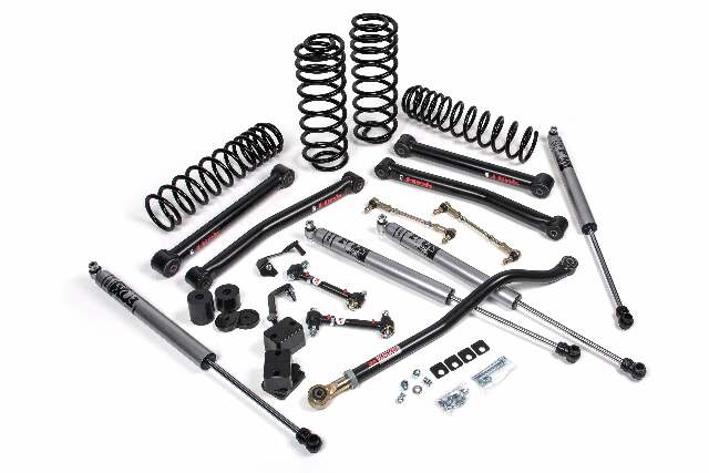 JKS 2021-2024 Compatible With Jeep Wrangler JL 4xe 4Dr 2" J-Konnect Suspension Lift Kit W, Fox 2.0 Adv Series Shocks, Fits 2021-2024 Jeep Wrangler JL JSPEC174KFA