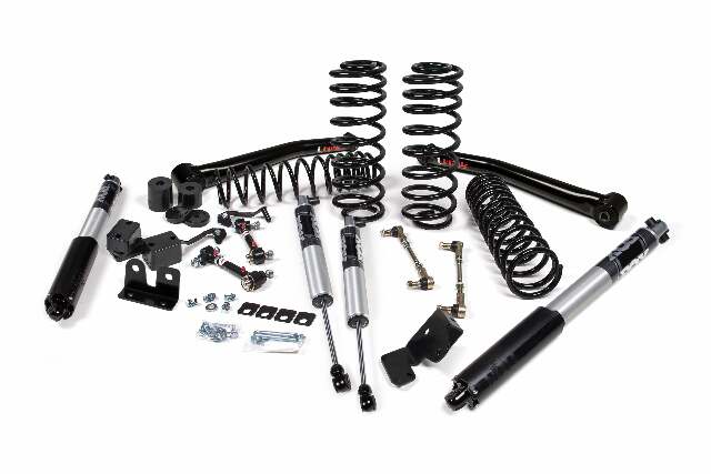 JKS JSPEC177PS 2018-2024 compatible with Jeep Wrangler (JL) 1.5" Suspension Lift Kit, 1" Rear, Coil Spring w/ J-link arms- Fox 2.5 Performance Series Shocks