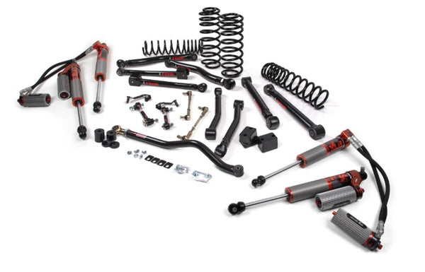 JKS 2020-2023 Compatible With Jeep Wrangler JL 4Dr Diesel 3.5" J-Krawl System, Rubber Fox 3.0 Frs Ibp R, R Dsc Front, Fox 3.0 Frs Ibp P, B Dsc Rear, Fits 2020-2023 Jeep Wrangler JL JSPEC196FRS