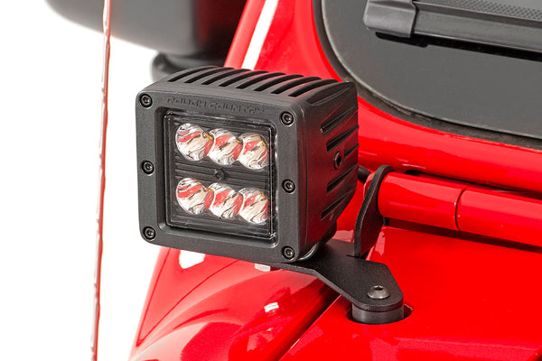 Rough Country Led Light Hinge Mnt 2&Quot; Spectrum Pair Fits Jeep Gladiator Jt/Wrangler 4Xe/Wrangler Jl (18-23) 80052