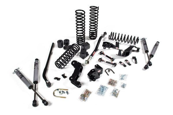 JKS 2007-2018 Compatible With Jeep Wrangler JK J-Kontrol 4Dr 3.5in System W, JSpec Shocks, Fits 2007-2018 Jeep Wrangler JK JSPEC108K