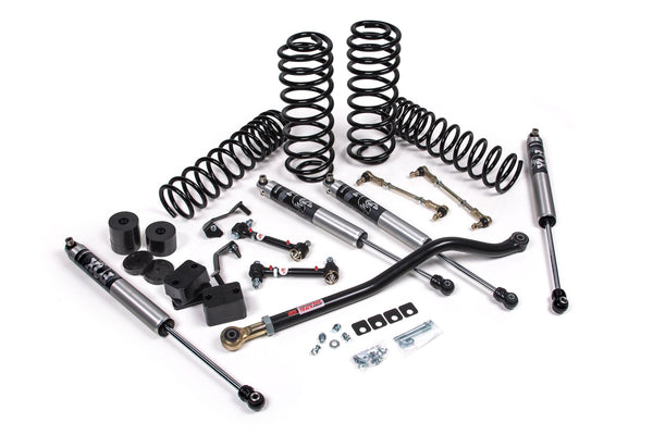 JKS 2018-2024 Compatible With Jeep Wrangler JL J-Venture 2.5" 4Dr W, Fox 2.0 Performance Series Shocks, Std Rate Coils, Fits 2018-2024 Jeep Wrangler JL JSPEC117KFP