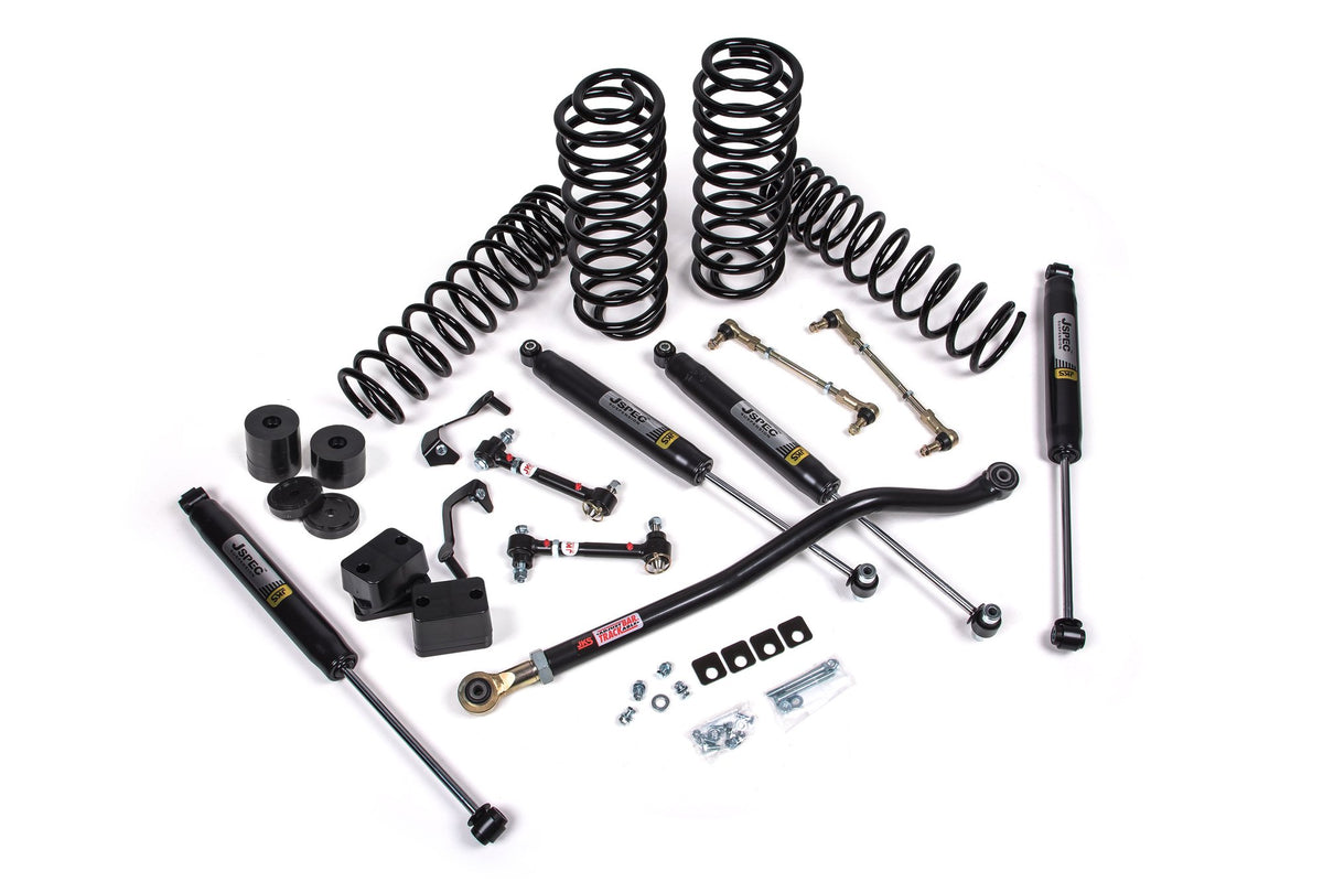 JKS 2018-2024 Fits Jeep Wrangler JL J-Venture 3.5" 4Dr W, JSpec Shocks, Std Rate Coils, Fits 2018-2024 Jeep Wrangler JL JSPEC119K