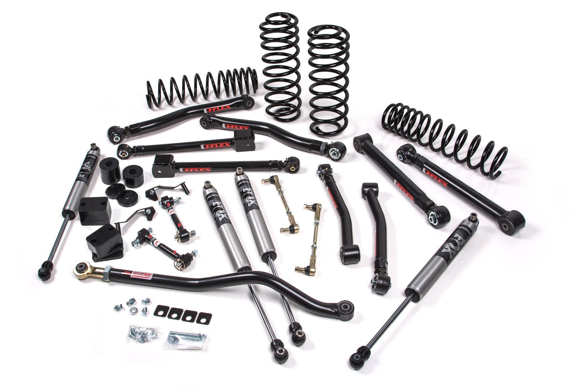 JKS 2018-2024 Fits Jeep Wrangler JL J-Krawl 3.5" 4Dr W, FOX 2.0 Performance Shocks, HD Rate Coils, Fits 2018-2024 Jeep Wrangler JL JSPEC128KFP
