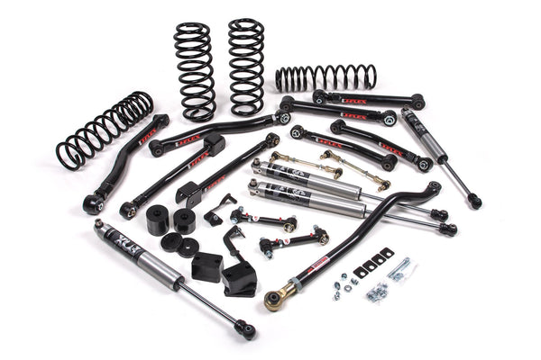 JKS 2018-2025 Fits Jeep Wrangler JL - 4Dr - J-Krawl 3.5" Suspension Lift Kit - HD Rate Coil Springs Front, Rear - FOX 2.5" Performance Elite Shocks Front, Rear, Fits 2018-2025 Jeep Wrangler JL JSPEC128PES