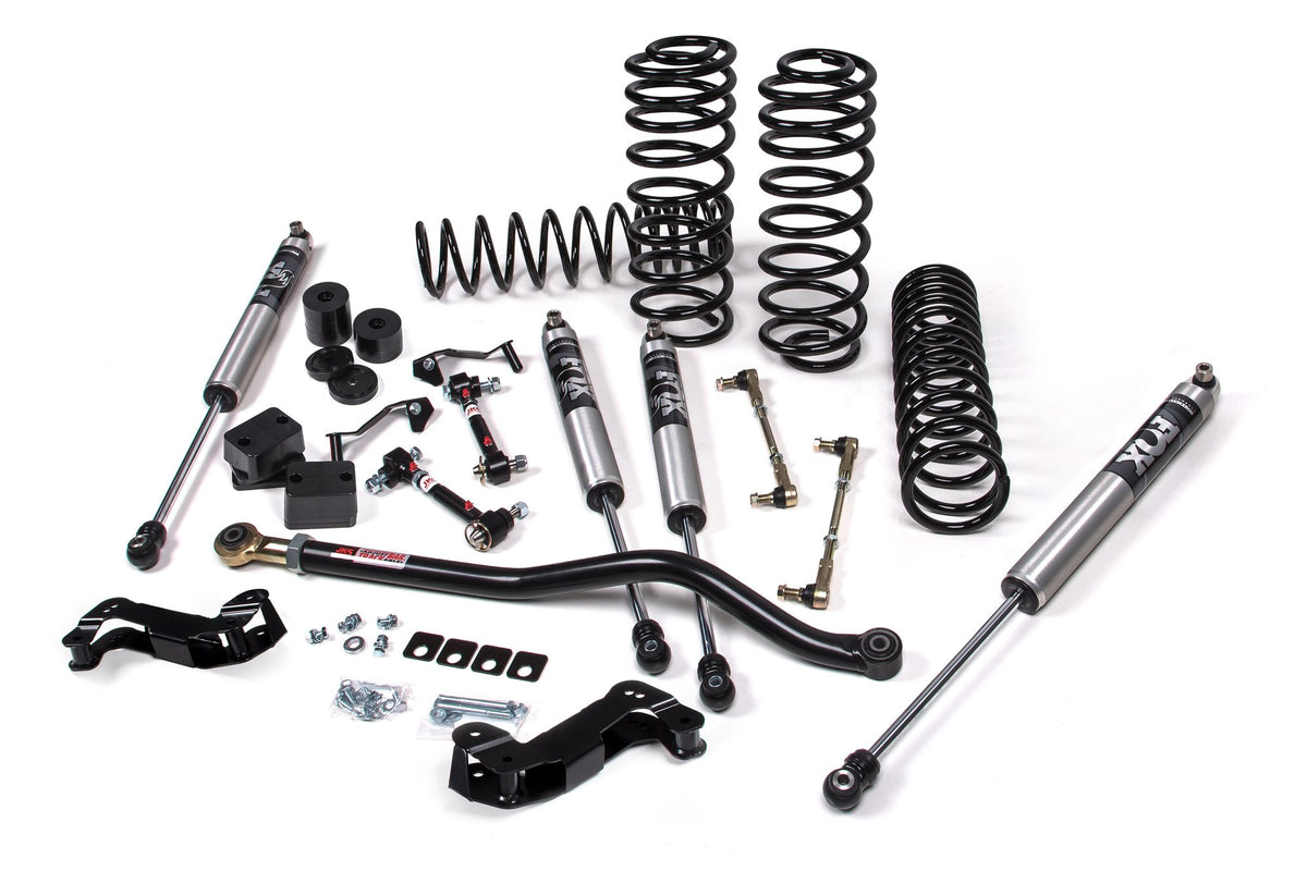 JKS 2018-2024 Compatible With Jeep Wrangler JL J-Kontrol 3.5" 4Dr W, Fox 2.0 Performance Series Shocks, Std Rate Coils, Fits 2018-2024 Jeep Wrangler JL JSPEC141KFP