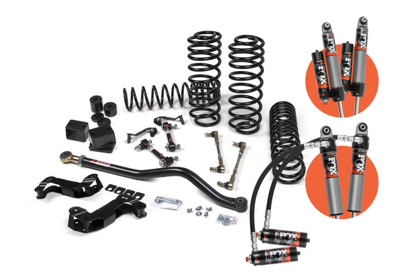 JKS 2020-2023 Fits Jeep Wrangler JL - 4Dr - Diesel - J-Kontrol 2.5" Suspension Lift Kit - HD Rate Front, Std Rate Coil Springs Rear - FOX 2.5" Performance Elite Series Shocks Front, Rear, Fits 2020-2023 Jeep Wrangler JL JSPEC166PES