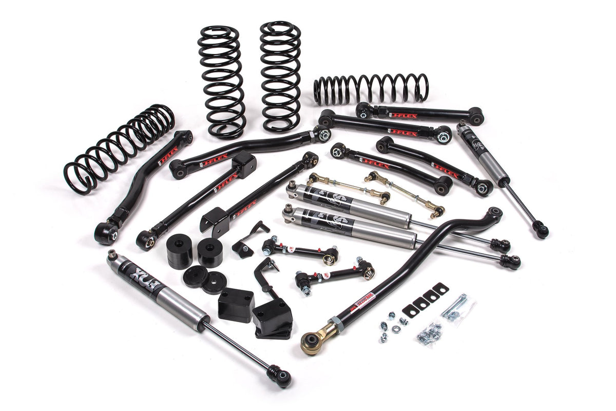 JKS 2020-2023 Fits Jeep Wrangler JL - 4Dr - Diesel - J-Krawl 2.5" Suspension Lift Kit - HD Rate Front, Std Rate Coil Springs Rear - FOX 2.5" Performance Elite Shocks Front, Rear, Fits 2020-2023 Jeep Wrangler JL JSPEC169PES