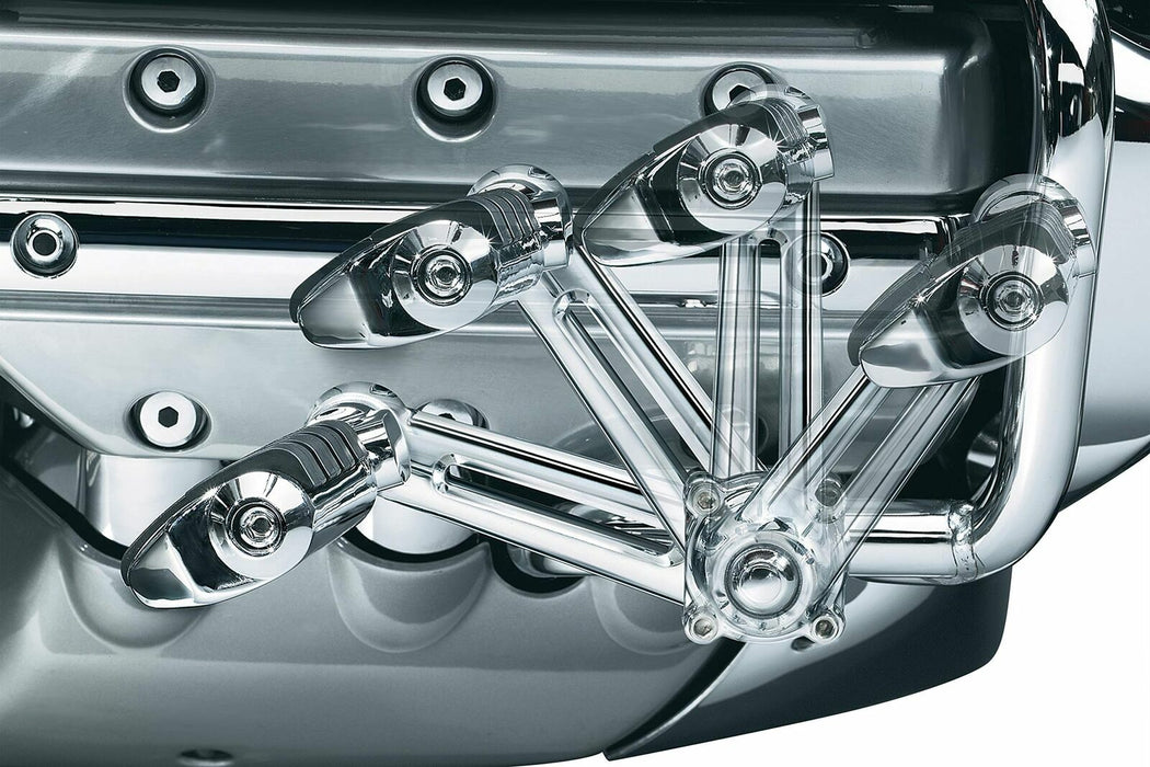 Fits Honda GL 1500 Goldwing GL1500 - CHROME ERGO Dually Foot/Highway Pegs