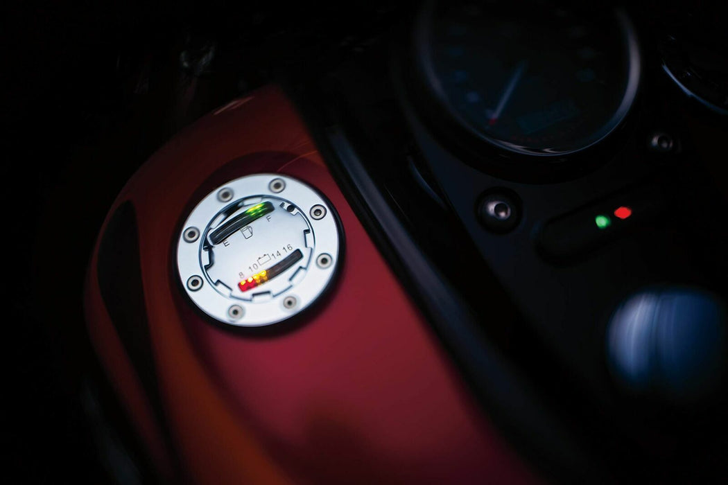 Kuryakyn 7282 Motorcycle Accent Accessory: Informer LED Fuel and Battery Gauge