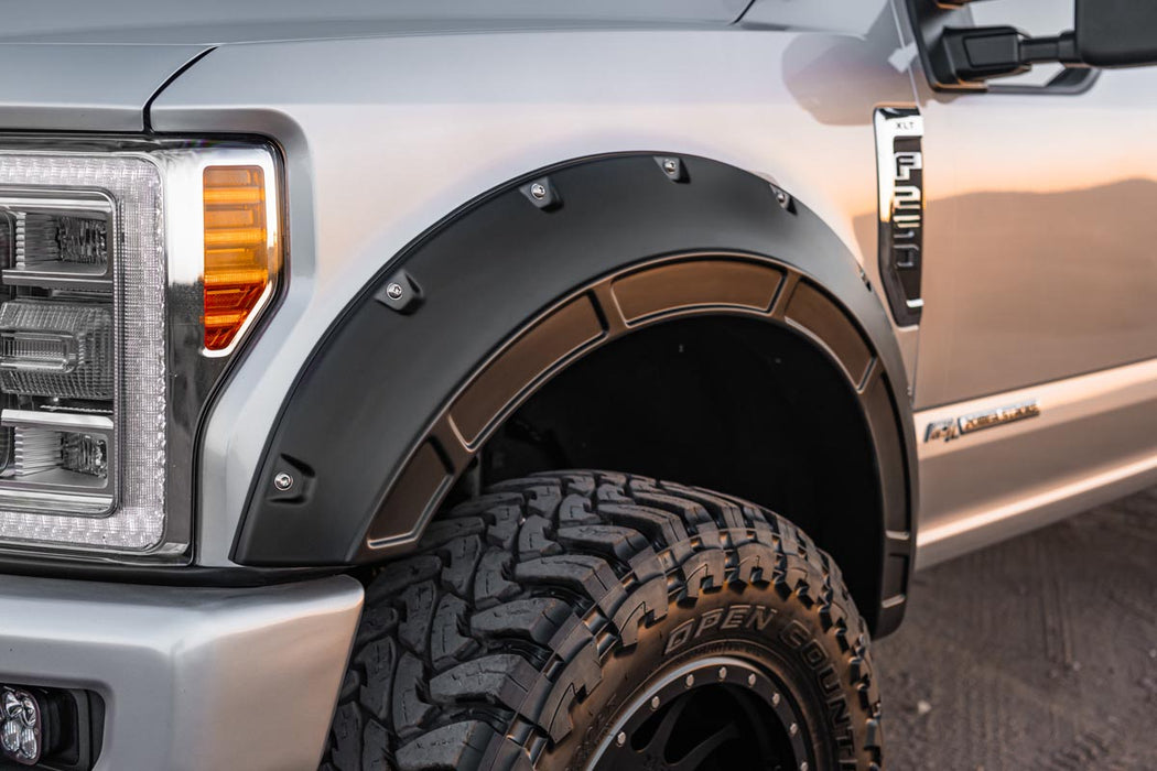 Rough Country Defender Pocket Fender Flares Ford F-250/F-350 Super Duty (17-22) A-F21112