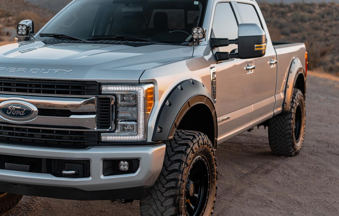 Rough Country Defender Pocket Fender Flares Ford F-250/F-350 Super Duty (17-22) A-F21112