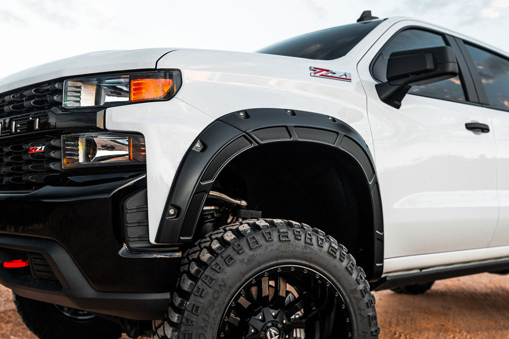 Rough Country Defender Pocket Fender Flares Chevy Silverado 1500 2Wd/4Wd (19-23) A-C12211