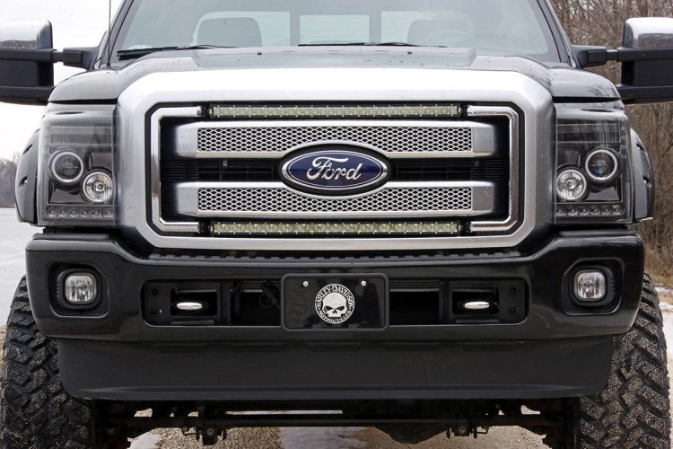 Rough Country Led Light Kit Grill Mount 30" Black Single Row Pair Ford Super Duty (11-16) 70532