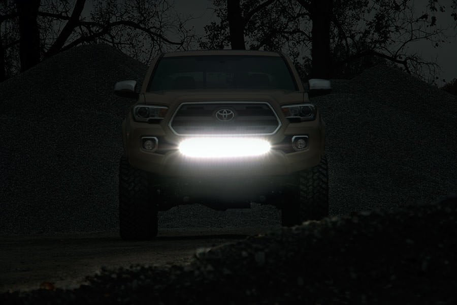 Rough Country LED Light Kit Lower Grille Mount 30" Black Single Row Fits toyotaTacoma (16-23)