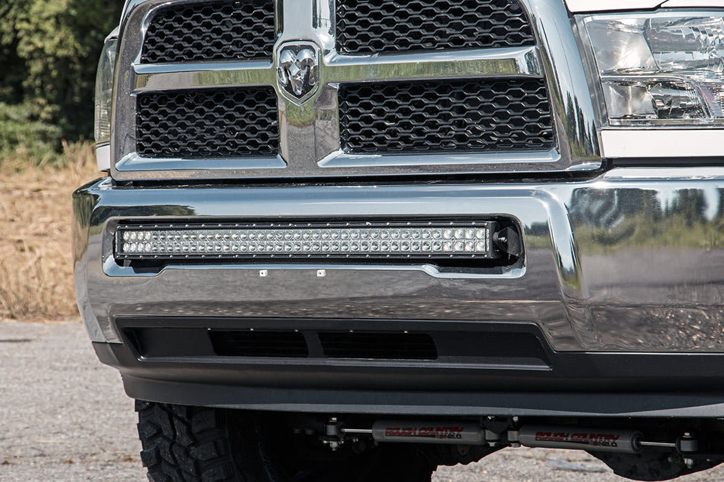 Rough Country Led Light Kit Bumper Mount 40" Chrome Dual Row Ram 2500/3500 (10-18) 70570CD
