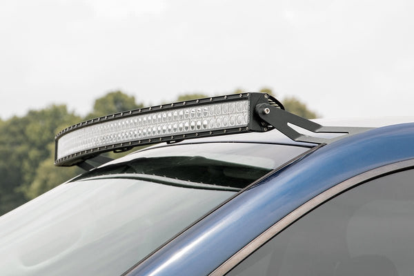 Rough Country Led Light Mounts Upper Windshield 54" Curved Fits Dodge 2500/RAM 3500 (03-09) 70538A