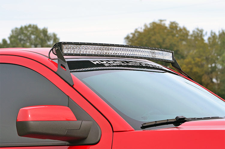 Rough Country Led Light Mount Upper Windshield 54" Curved Chevy/Gmc Suv 1500 (15-20) 70514B