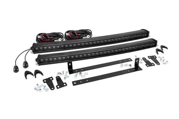 Rough Country Led Light Kit Grille Mount Dual 30" Black Single Row Fits Ford F-150 (09-14) 70662
